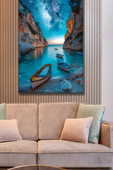 Starlit Coastal Escape Canvas